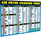 Air Fryer Cooking Times and Instant Pot Magnetic Cheat Sheet Combination Bundle - Extra Large Easy to Read Reference Guides for Air Frying and Instant Pot Pressure Cooking - Kitchen Accessories