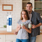 4U PURE Compatible with WF3CB Refrigerator Water Filter, Replacement for Pure Source 3, 706465, 242086201, 242086203, 242294501, 242069601, AP4567491, S3412266, WF425, Height 9 inches, 1 Pack
