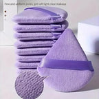 14-Piece All-Purpose Makeup Sponge Puff Set, includes3 Powder Puffs,3 Mini Air Cushion Puffs, 3 BeautyBlenders & 3 Mini Beauty Blenders, Purple