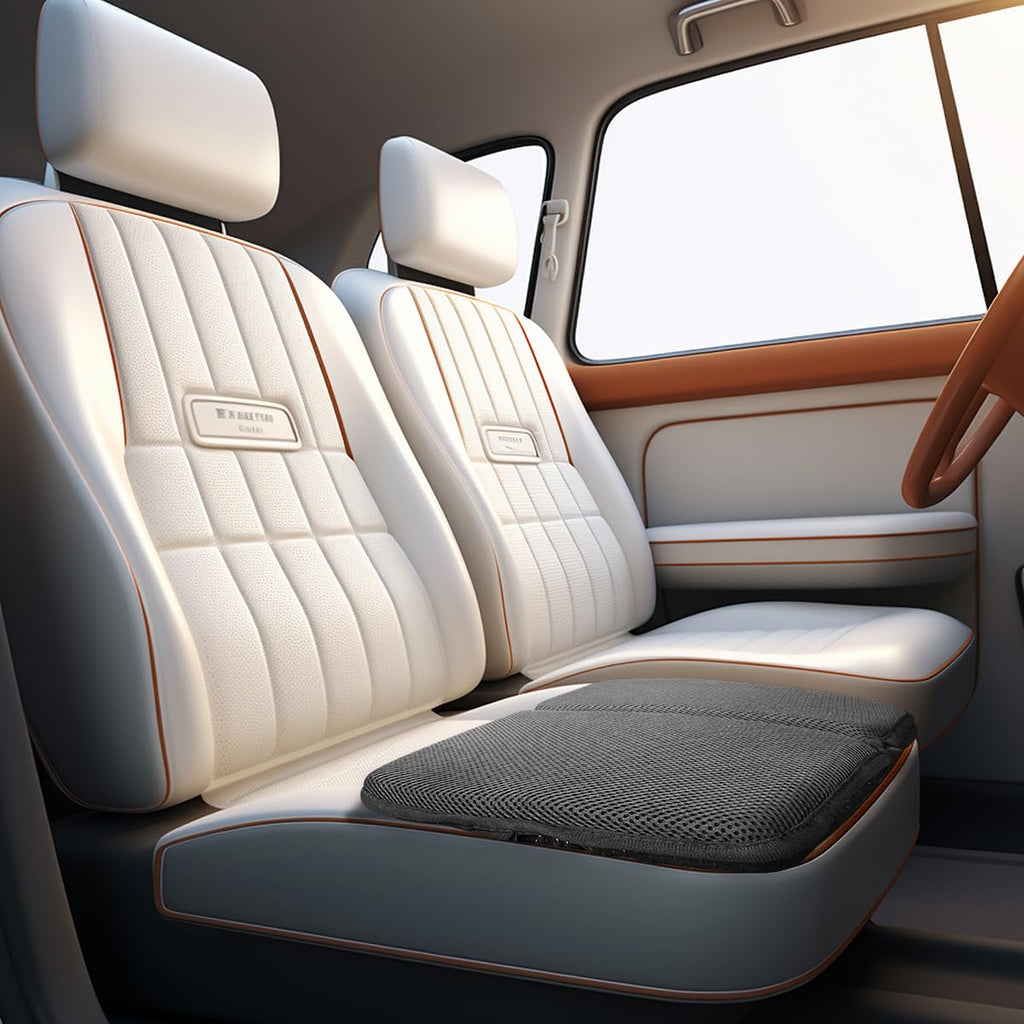 masteymoh Small Foldable Seat Cushion 1 Inch Thick, Portable Gel Seat Cushion for Pressure Relief, Light Portable seat Cushion for Travel seat Cushion, Foldable for Easier Storage