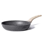 CAROTE Non Stick Frying Pan Skillet, Omelet Pan, Healthy Non Toxic Granite Chef Pan, Induction Compatible Egg Frying Pan with Heat-Resistant Handle, PFOA-Free,Black, 10"