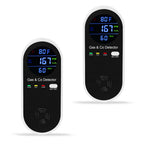 2 Packs Combination Gas & Carbon Monoxide Detector, 4-in-1 Natural Gas Detector & Carbon Monoxide Alarm with Temperature(°F) & Humidity,Propane & CO Detector for Home,RV,Apartment
