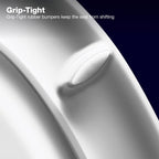 Kohler 20111-0 Brevia Round Toilet Seat, with Grip-Tight Bumpers, Quiet-Close Seat, Quick-Attach Hardware, White