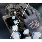 MaxiFlex 34-874 Ultimate Foam Nitrile Palm Coated Gloves, Gray - Large (Pack of 12 - Dozen)