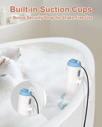 KokoSelene Bath Jets for Tub, Portable Bath Spa for Bathtub with Dual Hydro Jets, Bathtub Spa Machine Creates Soothing Bubbles for Daily Relax at Home Use (Blue)