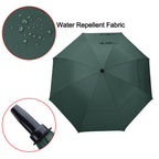 G4Free 62 Inch Automatic Open Golf Umbrella Extra Large Oversize Double Canopy Vented Windproof Waterproof Stick Umbrellas(Dark Green)