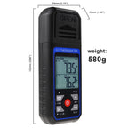 Thermocouple Thermometer Digital Dual Channels K/J type Thermometer with 4 K-Type Thermocouples, -328~2501℉ Measuring Range Temperature Meter HVAC thermometer with Alarm & ADJ Compensation