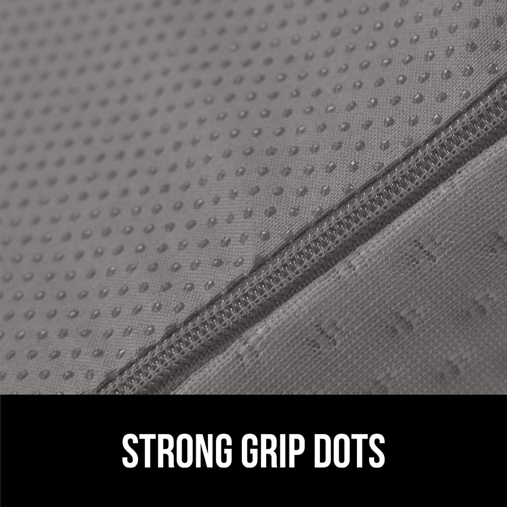 GORILLA GRIP Bed Wedge Ergonomic Sleeping Pillow, Soft Dual Layer Memory Foam, Stay in Place Dots, Breathable, Headboard Triangle Sleep Support for Reading Acid Reflux Anti Snoring, 7.5in Gray