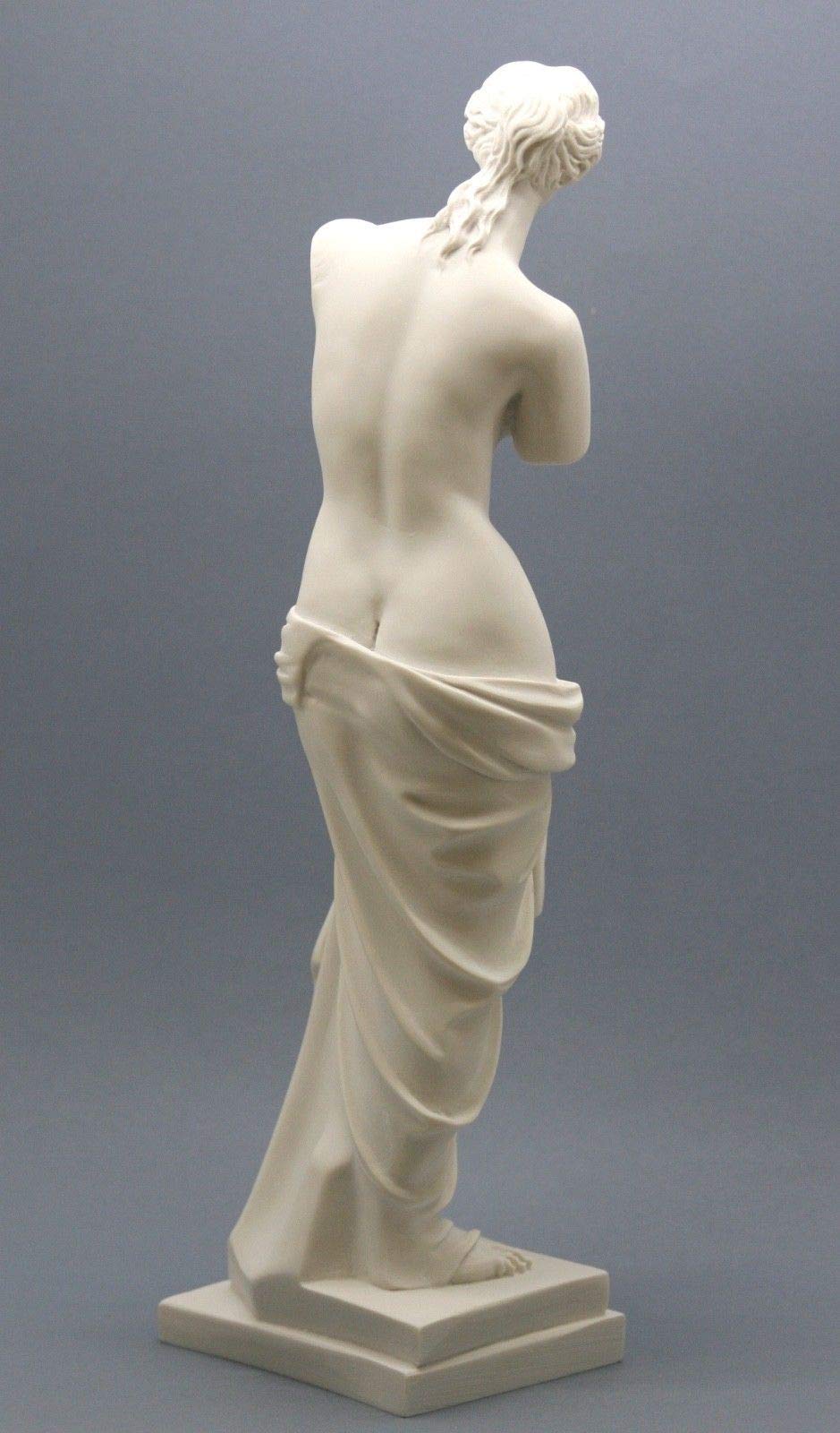 Aphrodite Venus De Milo Greek Goddess Cast Marble Statue Sculpture 15.55 inches