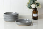 famiware Milkyway 33 oz Bowl Set, Pasta Bowls Set of 4, Salad Bowls Perfect for Your Friend for Housewarming, Thanksgiving, Christmas, Dark Gray