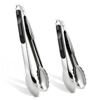 AskBed 2 Pcs 9/12 Inch Kitchen Tongs for Cooking, BBQ & Salad