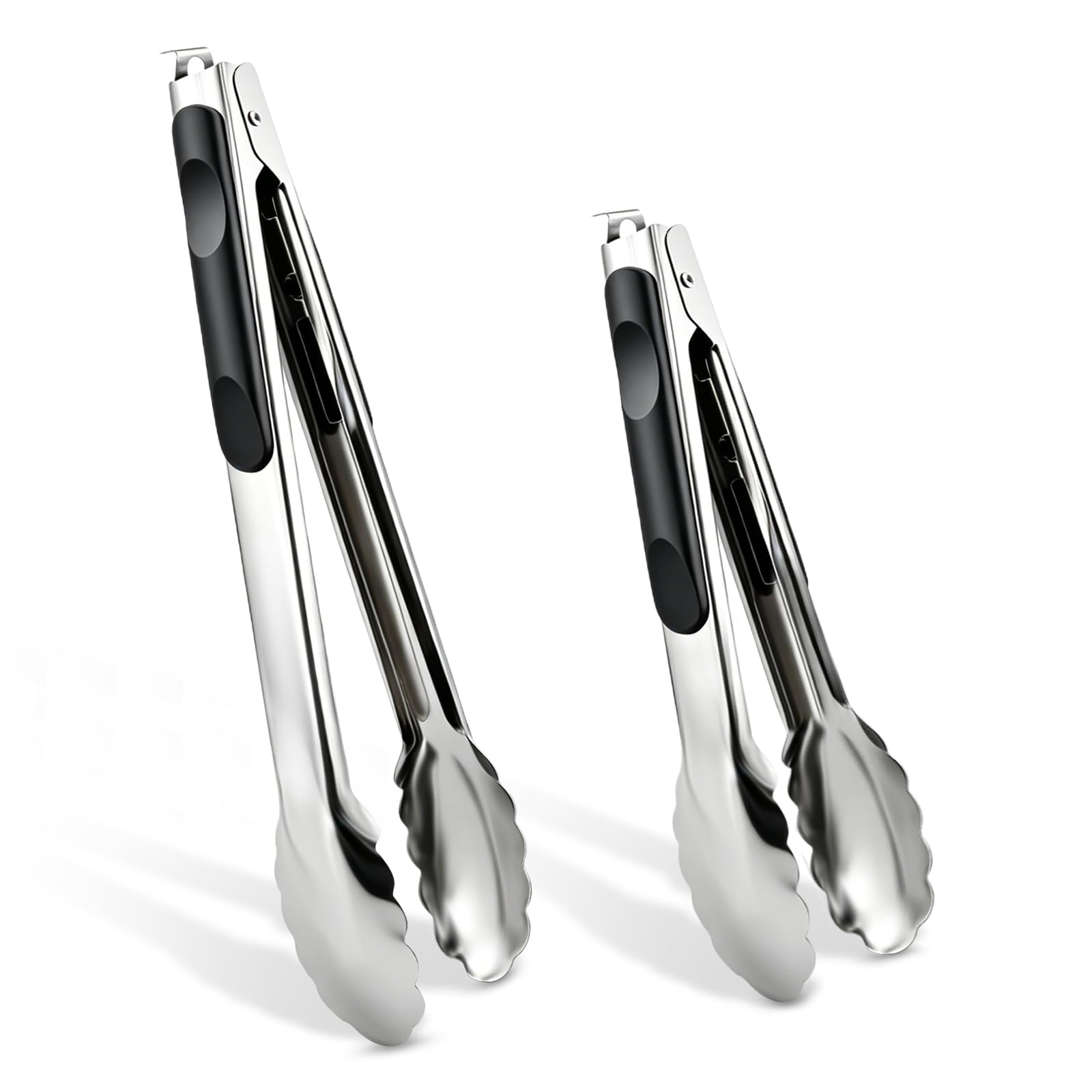 AskBed 2 Pcs 9/12 Inch Kitchen Tongs for Cooking, BBQ & Salad