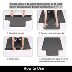 AiBOB Office Chair Mat for Hardwood Floor, 36 X 48 inches, Hard Floor Chair Mats Under Computer Desk, Easy Glide for Rolling Chairs, No Curling