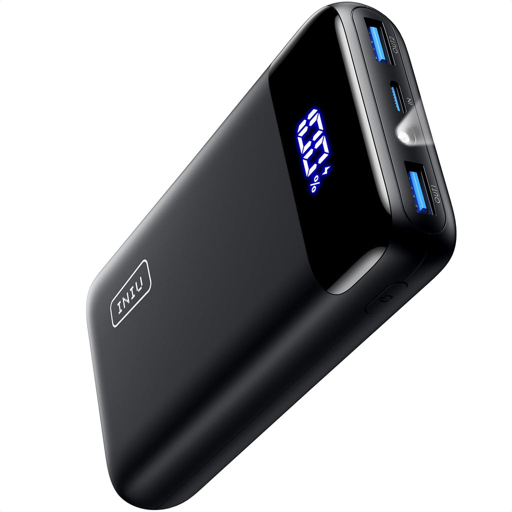 INIU Portable Charger, 22.5W 20000mAh USB C in & Out Power Bank Fast Charging, PD 3.0+QC 4.0 LED Display Phone Battery Pack Compatible with iPhone 16 15 14 13 Pro Samsung S23 Google iPad Tablet, etc