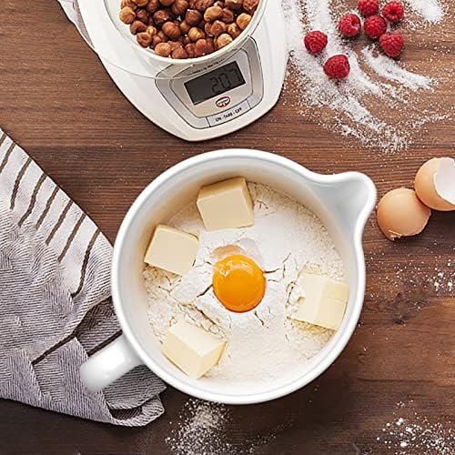 GVODE Ceramic Mixer Attachment Fit 4.5-5Q Tilt-Head Models, 5Qt Ceramic Bowl for Kitchenaid Mixers, Vintage Pineapple Design | Microwave & Dishwasher Safe Baking Accessories