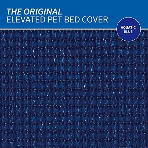 Coolaroo The Original Elevated Pet Bed Replacement Cover, Medium, Aquatic Blue