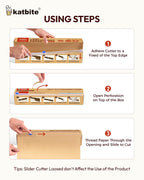 Unbleached Parchment Paper Roll for Baking 12in x 262ft, 260 Sq.Ft, Heavy Duty & Non-stick Baking Paper with Slide Cutter, Brown Parchment Paper for Cooking, Air Fryer, Steaming, Bread