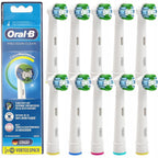 Genuine Original Oral-B Braun Precision Clean Replacement Rechargeable Toothbrush Heads (10 Count) - International Version, German Packaging