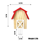 GAW Nature Wood Barn Style Carpenter Bee Traps for Outdoors, 4 Pack Best Wooden Bee Trap for Outside