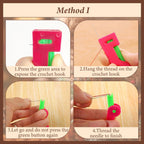 2024 New Plastic Needle Threaders,Automatic Needle Threader,Used to Quickly Thread The Thread Into The Needle Hole, Suitable for The Elderly and Those Who Like to Do Needlework(Random Color) (12 PCS)