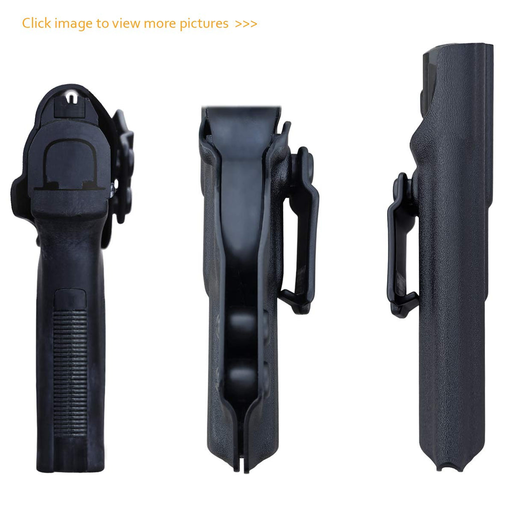 Ruger SR9 Holster, Ruger SR40 Holster - Kydex IWB Holster Ruger SR9 / Ruger SR40 Holster IWB - Inside Waistband Holster Widened Entrance For Ruger SR9 / SR40 Accessories ( Black, Right Hand)