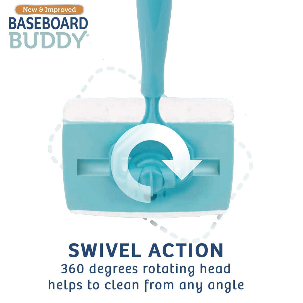 Baseboard Buddy – Baseboard & Molding Cleaning Tool! Includes 1 Baseboard Buddy and 3 Reusable Cleaning Pads, As Seen on TV
