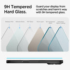 Spigen Tempered Glass Screen Protector [GlasTR EZ FIT] designed for iPhone 16 / iPhone 15 [2 Pack]