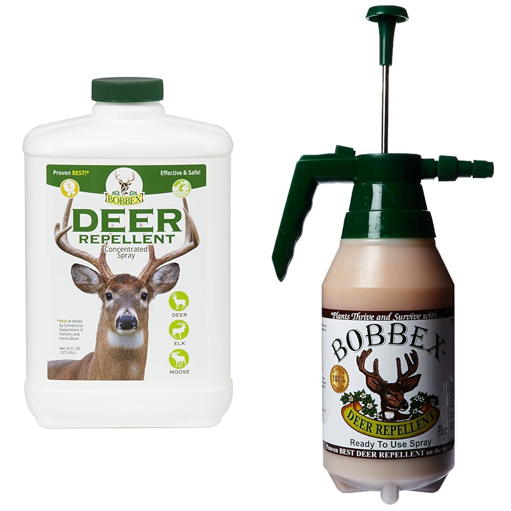 Concentrated Deer Repellent - Bobbex with E-Z Pump Sprayer (48 oz.)
