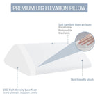 Foamalusion Knee Wedge Pillow Bed Wedge Pillow for Sleeping, Wedge Pillows for After Surgery Leg Pillow for Knee Pain Relief, Back Pain, Sciatica, Hip Support