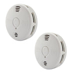 Kidde Smoke Detector & Carbon Monoxide Detector Combo with 10-Year Battery, 2 Pack