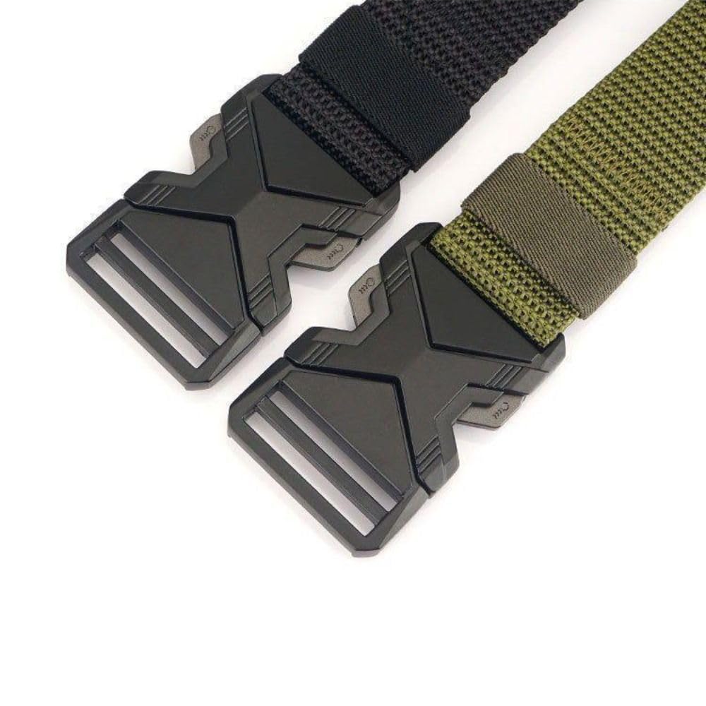 Quick Release Waistband Breathable Durable Outdoor Sport Belt Multi Function Nylon Belt(Grey)