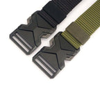Quick Release Waistband Breathable Durable Outdoor Sport Belt Multi Function Nylon Belt(Grey)