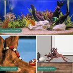 WDEFUN Natural Driftwood for Aquarium Decor, 3-Piece 7''-11'' Large Driftwood for Decorations on Fish Tank, Reptiles Bearded Dragon Accessories or Air Plants