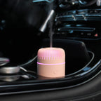 Unee Car Diffuser,USB Plug-in 100ml Small Essential Oil Humidifier Aromatherapy Diffusers for Office Room(Pink)