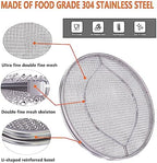 2pcs Stainless Steel Splatter Shield for Ninja FG551 Foodi, Accessories for Reusable Foodi Smart XL 6-in-1 Indoor Grill, Foodi Smart XL Accessories, Dishwasher safe