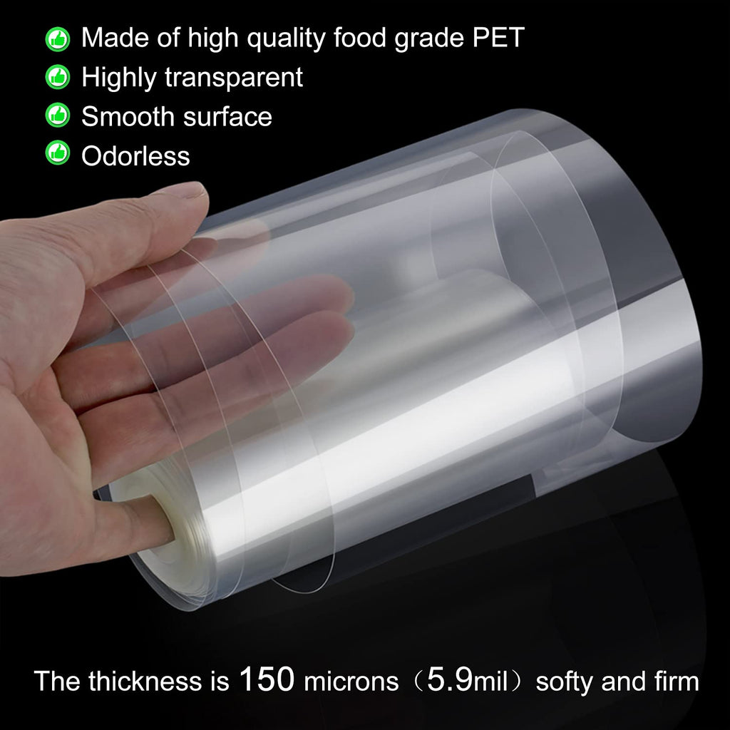 Cake Collars 10 x 394inch (5.9 mil thick) Transparent Acetate Sheets Rolls for Baking Surrounding Edge Decorating