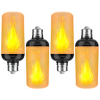 Hompavo Gen2 LED Flame Light Bulbs, Like Real Fire 4-Mode Flickering Light Bulbs with Upside Down Effect, E26 Flame Bulb for Halloween Christmas Party Patio Porch Home Indoor & Outdoor Decorations, 4