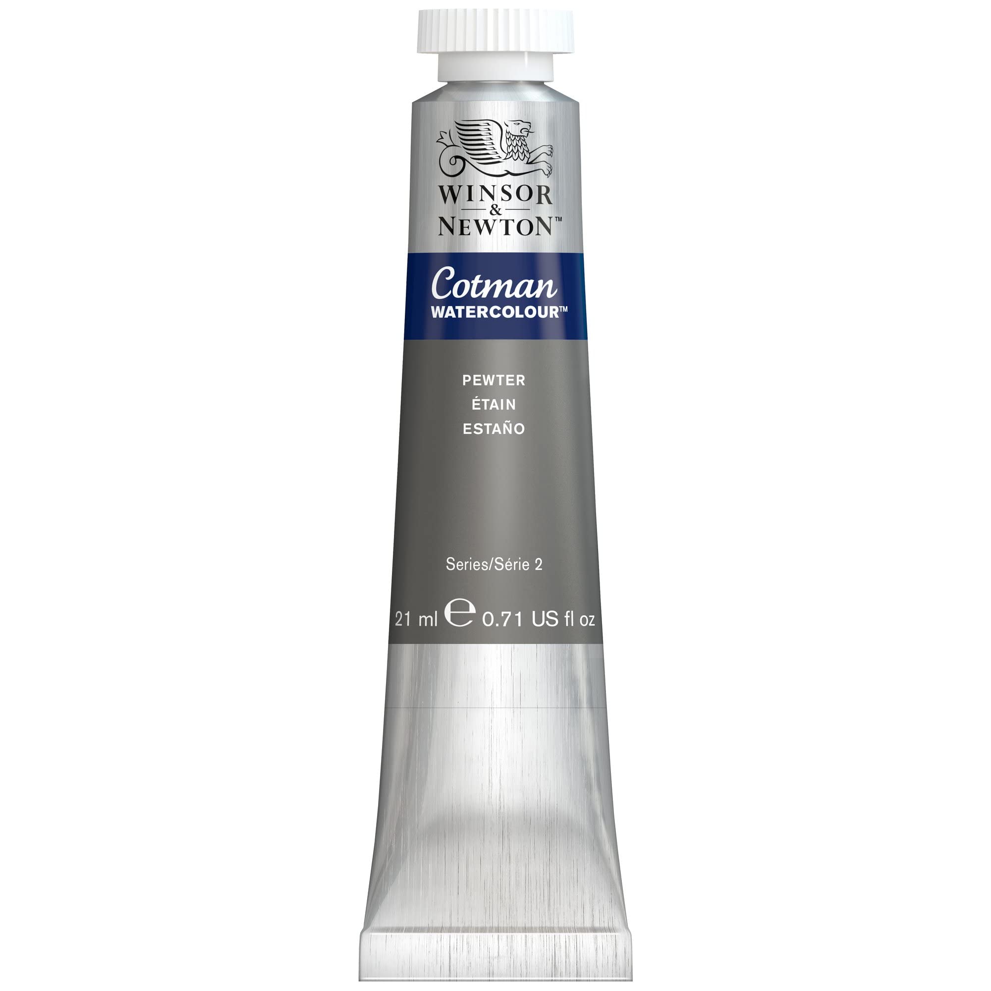 Winsor & Newton Cotman Watercolor Paint, 21ml (0.71-oz), Pewter