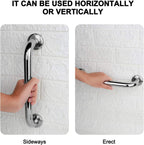 2 Pack Shower Grab Bar, Stainless Steel Bathroom Grab Bar, Shower Handle Bath Handle, Safety Bars for Shower Chair Bench, Grab Bars Senior, Elderly, Handicap(12 Inch)