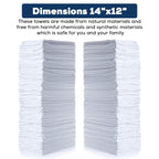 Simpli-Magic 79100 Shop Towels, 14"x12", Basic White, 50 Count