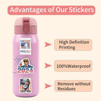 Donald Trump Stickers 60PCS Trump 2024 Stickers for Laptop Water Bottles Phone Case, Vinyl Waterproof Funny Stickers for Adults Teens USA Flag Stickers Trump Decal