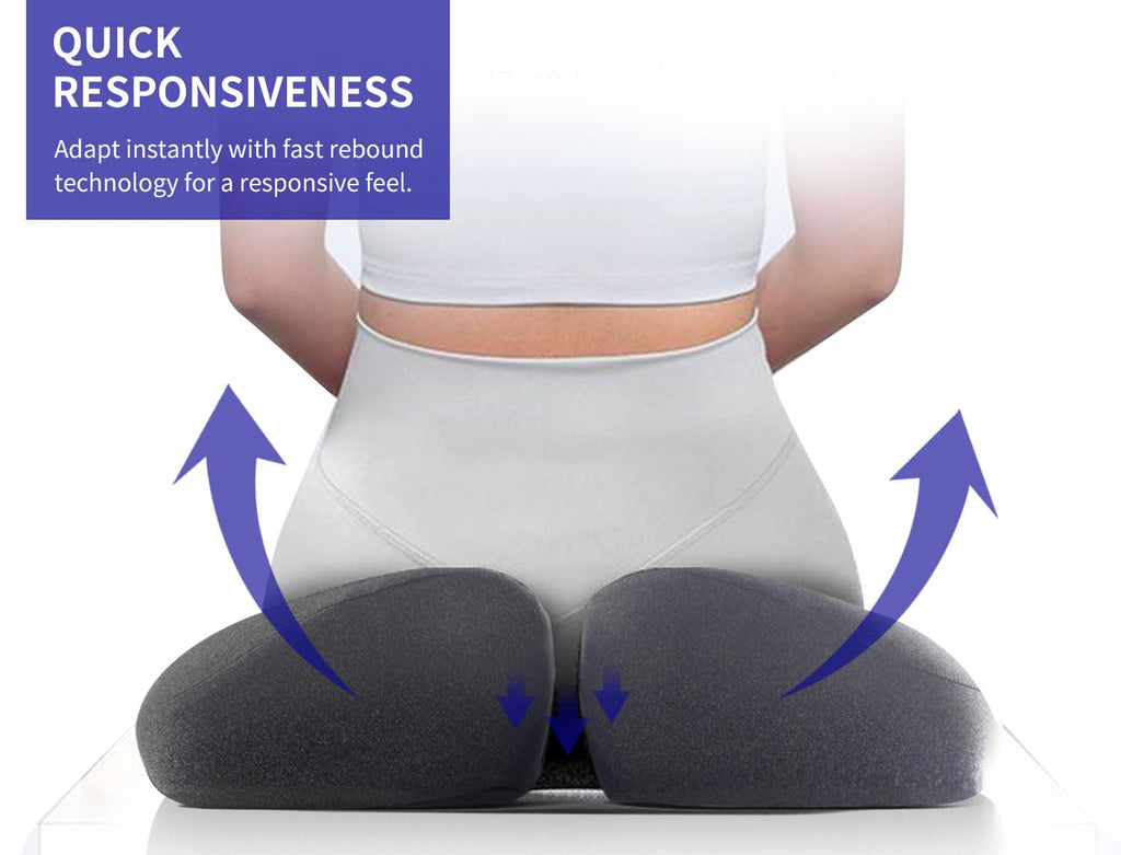 Pubemy SupremeComfort X-Large Gel Infused High Density Foam Seat Cushion for Office Chair, Kitchen Chair, Car Seats- Elevate Your Seating Experience -Pressure Sore and Tailbone Pain Relief