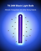Dichroma 24W B24B Black Light Replacement Bulb Compatible with Stinger Model BK300 BK310 BK500 BK510 BK600, 10.2 Inch Bug Zapper Light Bulb with 4-Pin Base, 2 Pack