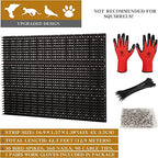 USKICH Bird Spikes 30 Packs Outdoor Cat and Bird Deterrent Spikes, Defender Spikes - Keep Pigeon, Cat & More Birds Away from Fences and Roof, Anti Theft Climb Strips (2023 Upgraded | 42.3 feet)