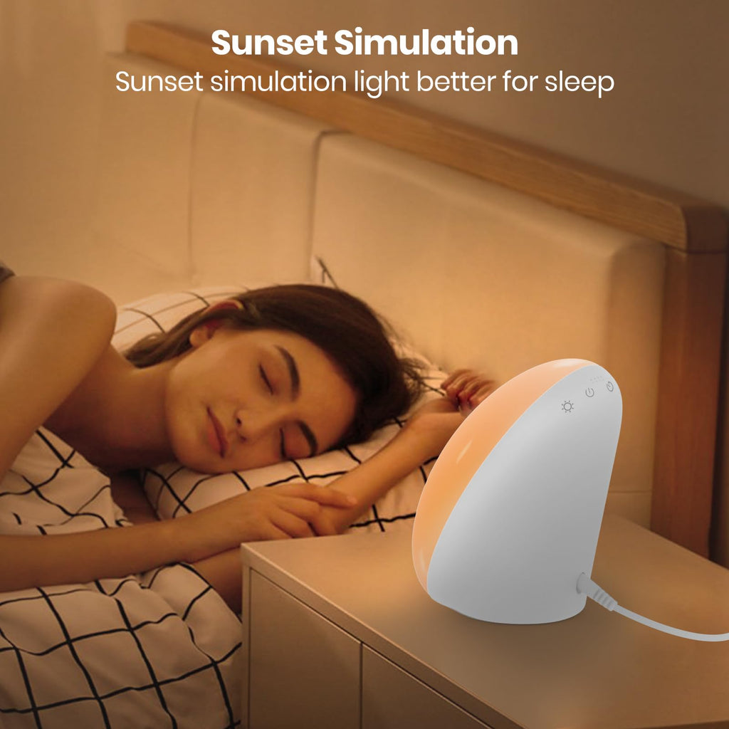 LASTAR Sun Lamp, 10,000 Lux Sunlight Lamp with 4 Color Temperatures & 5 Brightness Level & 60Min Timer, Touch Control Happy Lamp with Memory Function for Home/Office/Sleep