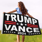 Trump Vance 2024 Flag 3x5 Donald Trump J.D. Vance 2024 America President Flags Made in USA Outdoor Double Sided 3 Ply Heavy Duty Banner with 2 Brass Grommets UV protection Fade Resistant for Indoor Outdoor Decor Gift