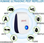 Ultrasonic Pest Repeller 10 Pack Electronic Repeller Plug in, pest Control for Bugs Roaches Insects Mosquito Repellent Indoors Ultrasonic Repellers for Mosquito, Roaches, Mice, Spider, Ant