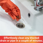 48" Flexible Long Sink Drain Tool, AC Drain Line Cleaner Tool, AC Clog Remover, Sink Clog Remover, AC Drain Cleaner Brush, Heavy Duty Sink Drain Clog Remover Cleaning Tool by FryOilSaver Co. #B313C