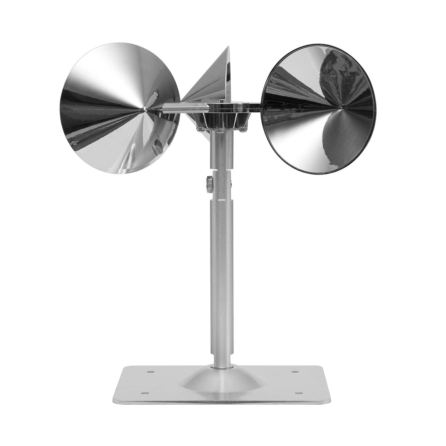 Bird B Gone - Reflect-A-Bird - Reflective Spinning Deterrent - Repels Pigeons, Sparrows, & Woodpeckers - Wind Powered - for Gardens, Railings, Roofs, Etc - Weatherproof Aluminum - Adjustable Neck