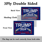ANCONINE Double Sided Trump 2024 Lock and Load Flag 3x5FT Gun Flag,Trump MAGA Flag,Heavy Duty 3Ply 220D Polyester Double Stitched and 2nd Amendment Flag with 2 Brass Grommets.